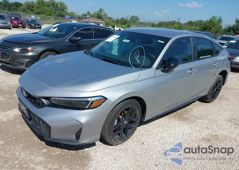 2025 Honda Civic Sport из США, поврежденный, VIN 19XFL2H8XSE013209